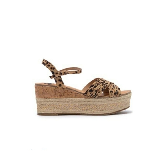 Fergalisious Pardy espadrille platform sandal 7.5 - Picture 2 of 10